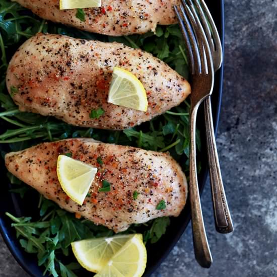 Slow Cooker Lemon Chicken - Recipe photo by Melanie Makes