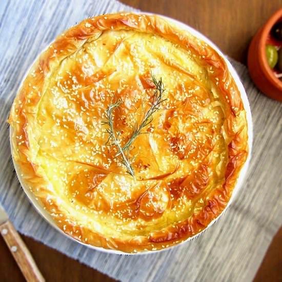 Greek Cheese Pie - Recipe photo by RealGreekRecipes