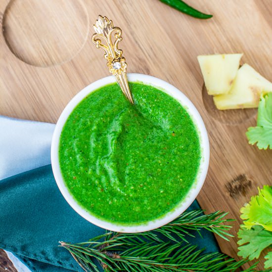 Green Coriander Chutney – 3 Ways - Recipe photo by Anu@MyGingerGarlicKitchen