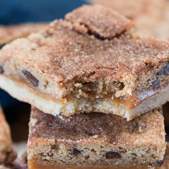 Snickerdoodle Chocolate Caramel Bar - Recipe photo by crazyforcrust