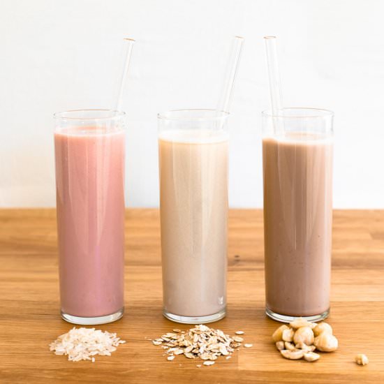Homemade Non-Dairy Milk - Recipe photo by abeautifulmessblog