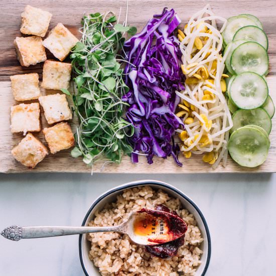 BLISSFUL VEGGIE BIBIMBAP - Recipe photo by whiteblankspace