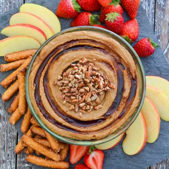 Snickerdoodle Dessert Hummus - Recipe photo by AVirtualVegan