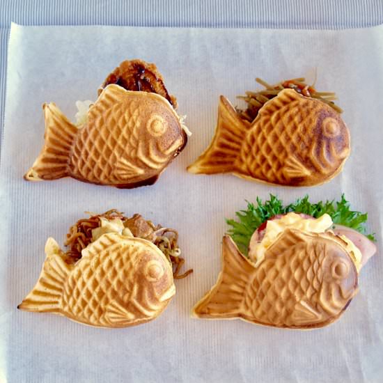 Taiyaki Sandwiches - Recipe photo by ochikeron