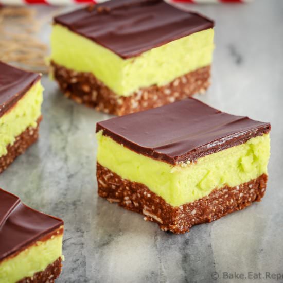 Mint Nanaimo Bars - Recipe photo by bake.eat.repeat.