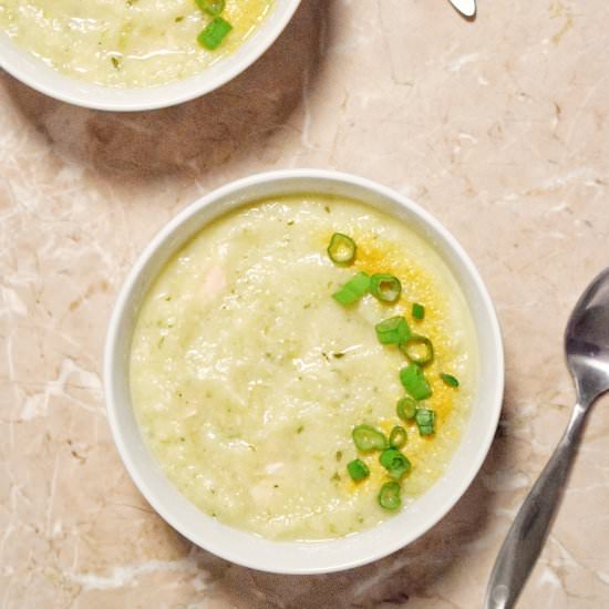 Creamy Cauliflower Chicken Soup - Recipe photo by personallypaleo