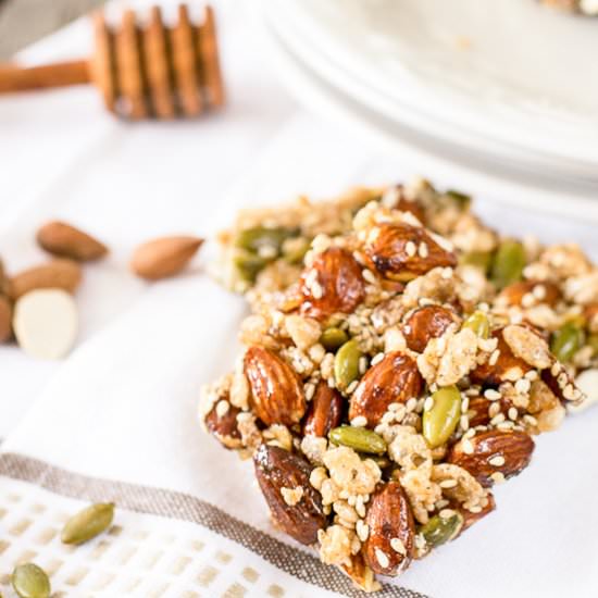 Homemade Seed Almond Honey Kind Bars - Recipe photo by fooddoodles