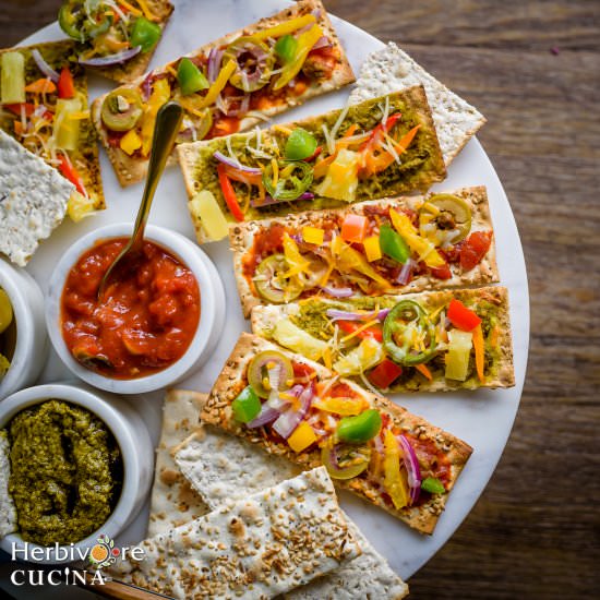 Super Easy Flatbread Pizza - Recipe photo by Herbivore Cucina