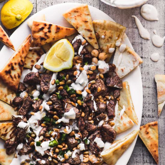 Middle Eastern 'Nachos' - Recipe photo by theviewfromgreatisland