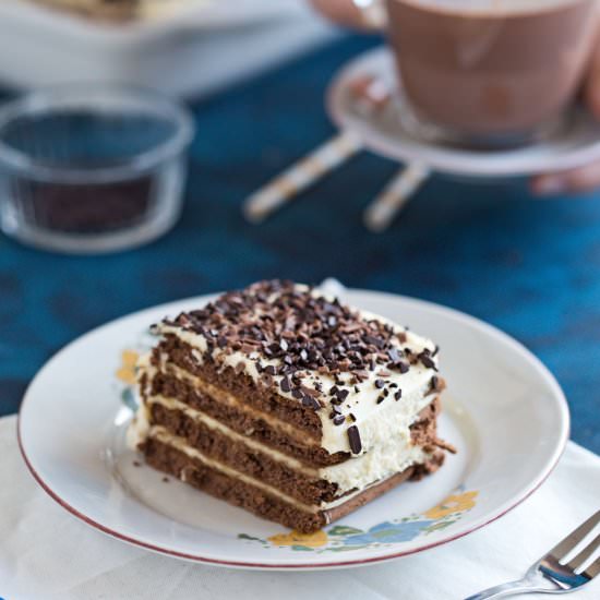 Cookie Cake with Lemon Mousse - Recipe photo by daniscookings