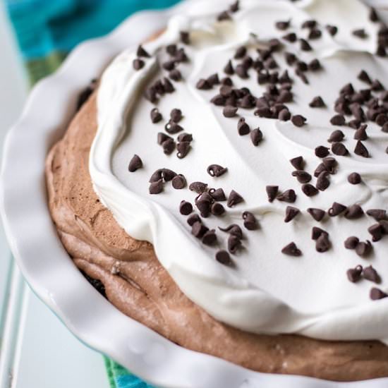 No Bake Chocolate Mousse Pie - Recipe photo by AWickedWhisk
