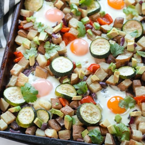 One Pan Veggie Potato Hash - Recipe photo by pumpkinandpb