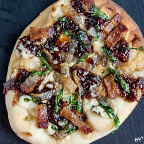Bacon Fig Gorgonzola Pizza - Recipe photo by karylhenry