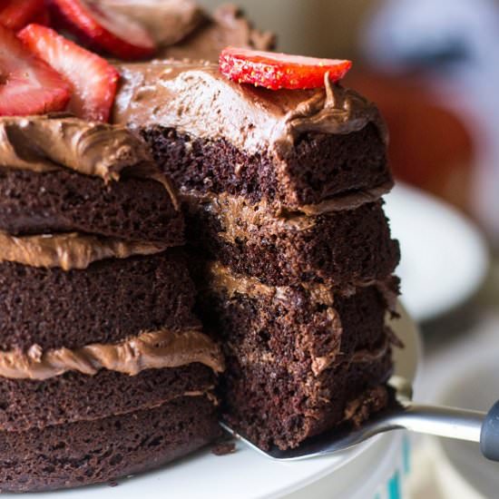 Chocolate Nutella Cake - Recipe photo by AWickedWhisk