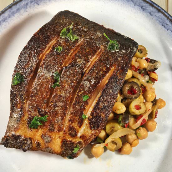 Crispy Skin Salmon in Just 3 Steps - Recipe photo by A Wholesome New World