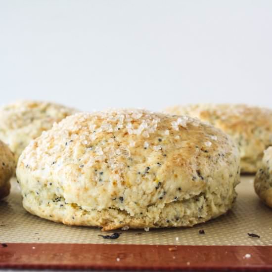 Orange & Poppy Seed Scones - Recipe photo by The Desserted Girl
