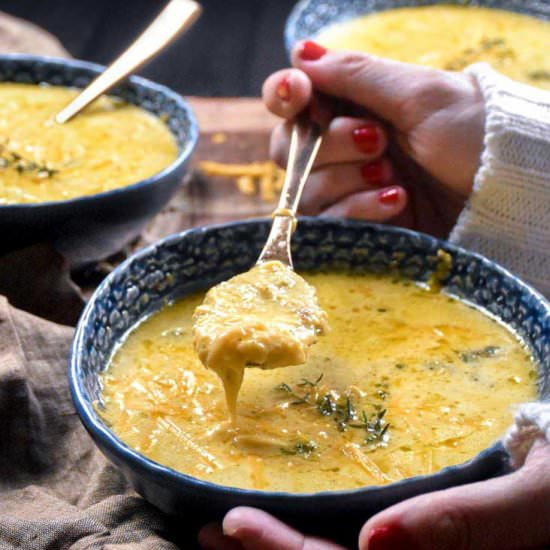 Low Carb Broccoli Cheese Soup - Recipe photo by thelittlepine