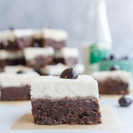 Irish Cream Espresso Bean Brownies - Recipe photo by theitsybitsykitchen