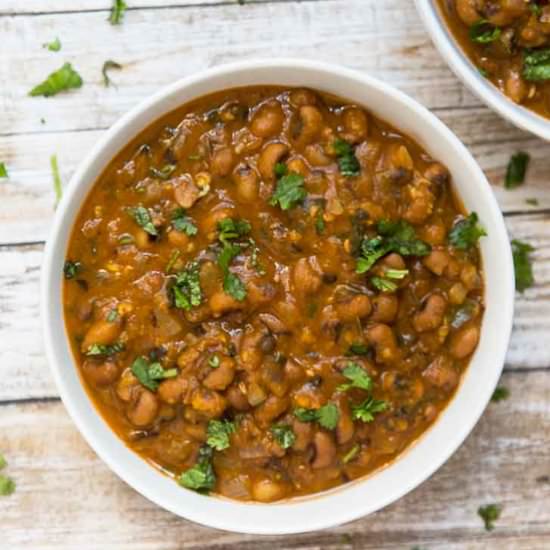 Vegan Black Eyed Peas Curry - Recipe photo by Vegetarian Gastronomy