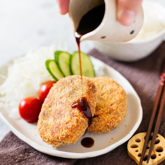 Japanese potato croquettes - Recipe photo by Chopstick Chronicles