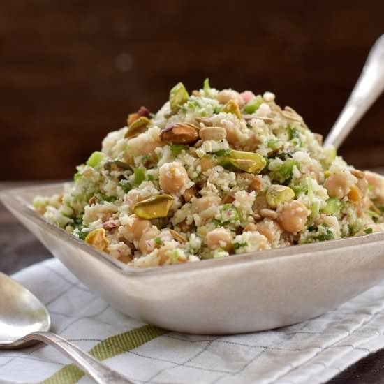 Cauliflower salad and chickpeas - Recipe photo by yehudit37