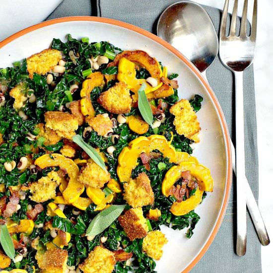 Cornbread Salad - Recipe photo by PinchandSwirl