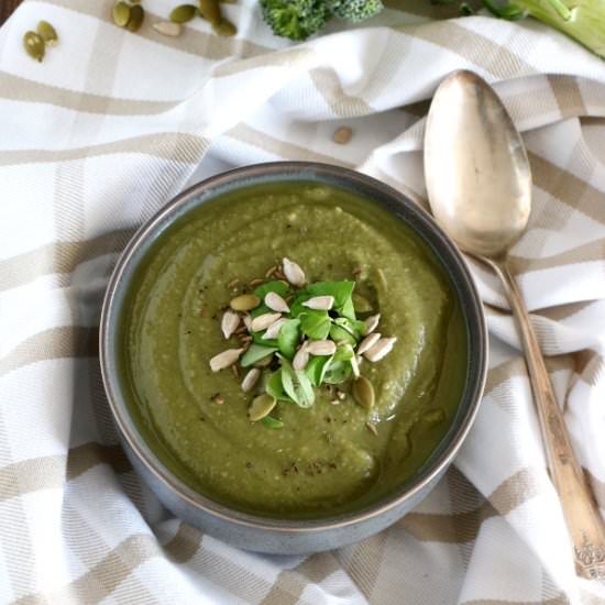 Detox Cumin Broccoli Lentil Soup - Recipe photo by Dels cooking twist