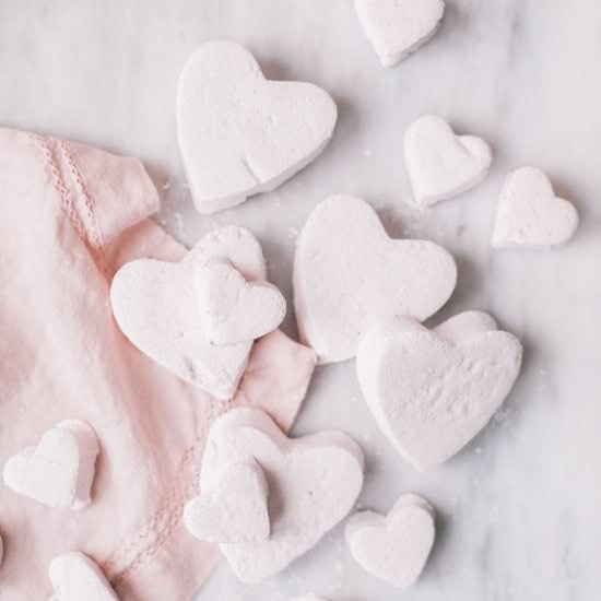 Raspberry Heart Marshmallows - Recipe photo by theblondielocks