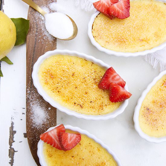 Lemon Crème Brûlée - Recipe photo by Unusuallylovely