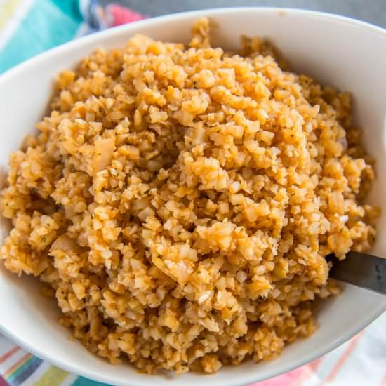 Healthy Mexican Cauliflower Rice - Recipe photo by loveyourbodywell