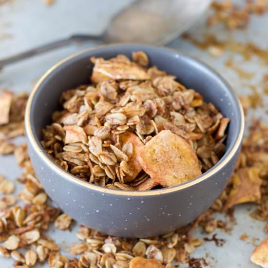Banana Sunflower Seed Granola - Recipe photo by TheFitCookie
