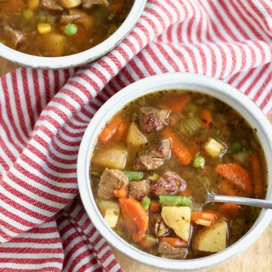 Beef Vegetable Soup - Recipe photo by betondinner