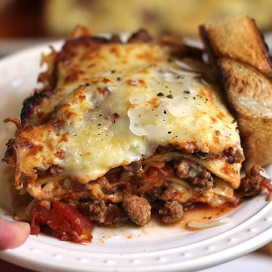 Meat Lover's Lasagna - Recipe photo by suebeehomemaker