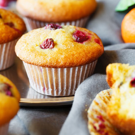 Tangerine and Cranberry Muffins - Recipe photo by thepkpway