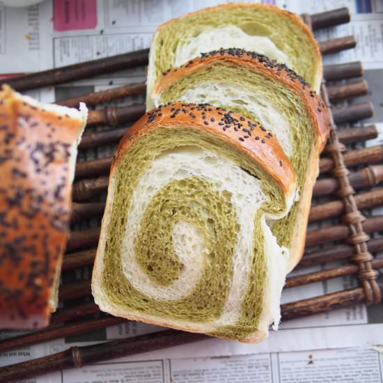 Matcha Swirl Bread - Recipe photo by Bake With Paws