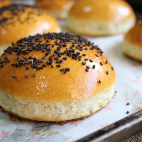 Hamburguer brioche buns - Recipe photo by hornoMX