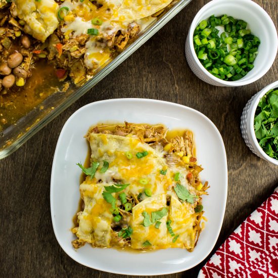 Chicken Tortilla Bake - Recipe photo by Bites of Flavor