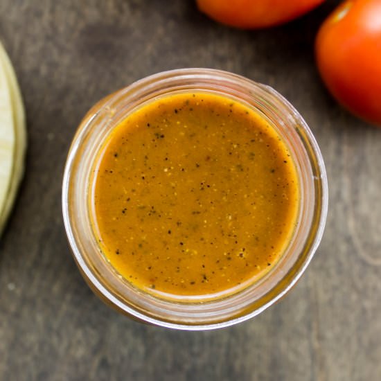 Roasted Tomato Enchilada Sauce - Recipe photo by Bites of Flavor