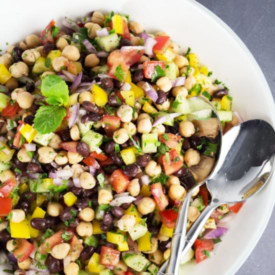 Balela salad - Recipe photo by Chickfoodtv