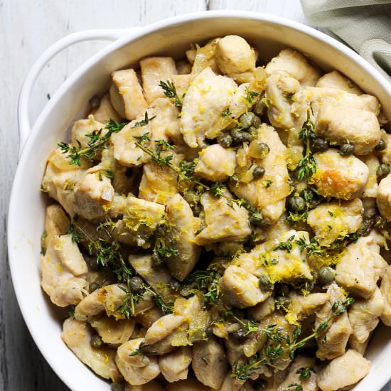 Paleo Lemon Chicken with Capers - Recipe photo by WorthyPause