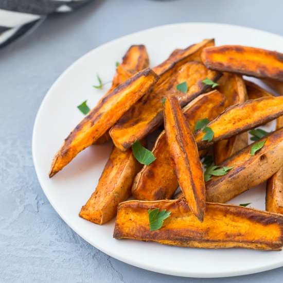 Sweet Potato Wedges - Recipe photo by rachelcooksblog