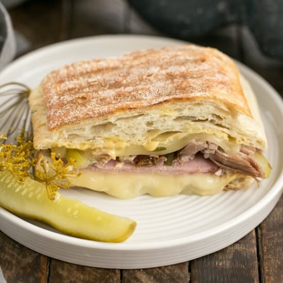 Ciabatta Cubano Sandwich - Recipe photo by thatskinnychickcanbake