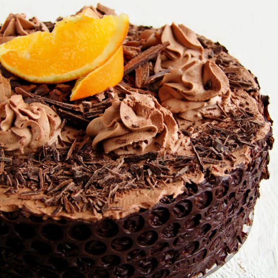 chocolate cake with orange liqueur - Recipe photo by Izaa