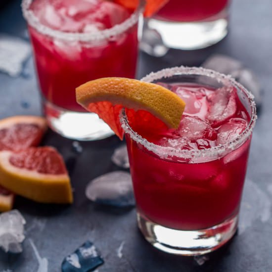 Hibiscus Grapefruit Margarita - Recipe photo by platingsandpairings