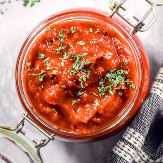 The Ultimate Low Carb Pizza Sauce - Recipe photo by thelittlepine