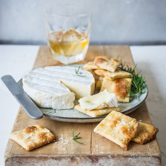 Rosemary, Orange Olive Oil Crackers - Recipe photo by The Hungry Cook