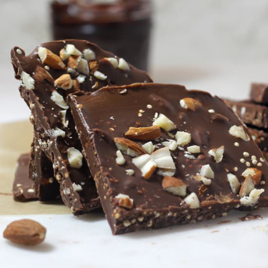 Chocolate Hazelnut Crispy Bark - Recipe photo by greensmoothiegourmet