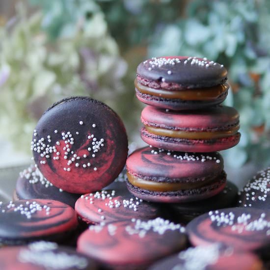 Mesmerizing Galaxy Macarons - Recipe photo by indulgewithmimi