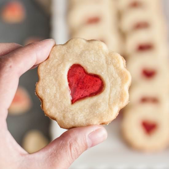 Stained Glass Shortbread Cookies - Recipe photo by Wild wild whisk