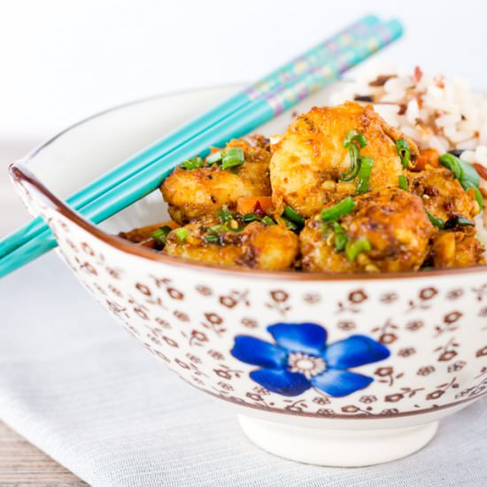 Spicy Szechuan Shrimp Stir Fry - Recipe photo by Brian Jones